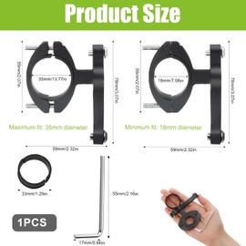 Bottle Holder Adapter Bicycle Aluminium, Universal MTB Replacement Bottle Holder Water Bottle Cage Holder Drink Holder Shelf Rack Seat Post Handlebar Mount Compatible with Almost All Bicycle Types