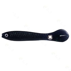 1Pcs (6#)6G 4 Inch Soft Bionic PVC Baits with Lifelike Loach Swing Tail 3D Eyes, Perfect Fishing Lure for Bass, Trout, Carp Saltwater and Freshwater Fishing