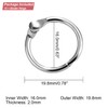 15 Pack 5/8" Mini Binder Rings Metal Loose Leaf Loop