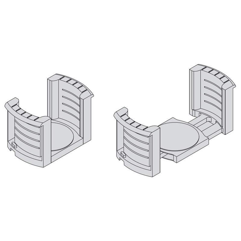 Emuca - Tellerhalter verstellbar für Tellergrößen zwischen 187mm und 308mm,