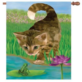 Premier Kites 52127 House Illuminated Flag, Nice to Meet You, 28 by 40-Inch