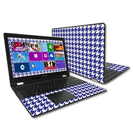MightySkins Skin Compatible with Lenovo Flex 3 15" – Blue Houndstooth | Protective, Durable, and Unique Vinyl Decal wrap Cover | Easy to Apply, Remove, and Change Styles | Made in The USA
