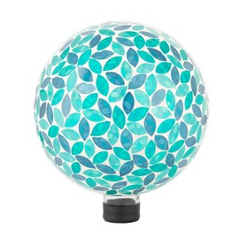 VCUTEKA Gazing Ball Glass Mosaic Gazing Balls Sphere for Garden Lawn Outdoor Ornament Yard Decorative, 10-Inch