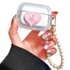 Yivenbarity Cute Case for AirPods 3rd Generation,Kawaii Love-Heart Bling Pink