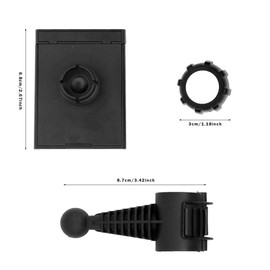 Flyan Black Golf Swing Record Phone Holder to Record Golf Swing Putting Short Game,360° Rotation Universal Adjustable Smartphone Holder for Golf Buggy Trolley Cart