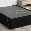 Levinsohn Magic Skirt Tailored Bedskirt, Never Lift Your Mattress, Classic