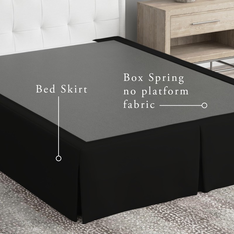 Levinsohn Magic Skirt Tailored Bedskirt, Never Lift Your Mattress, Classic