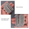 PANSHIYON Leather Stitching Punch Aid Plate,Stainless Steel Leather Stitching Punch