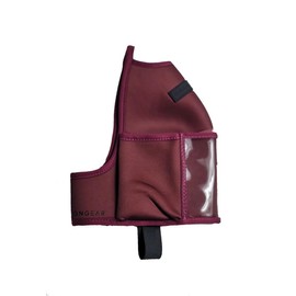 GALLON GEAR Half-Gallon Fitness Hydration Cover | Neoprene Insulated Cooling & Portable Gym Water Bottle Carrier | CASE with Storage Pockets (Maroon)