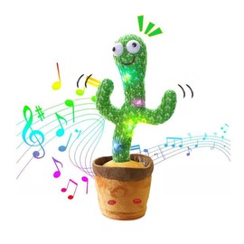 Talking Cactus Toy - Volume Adjustment, Dancing Mimicking Design, Singing RecordRepeat, Sunny Silly Light Up Tummy Time, FunGift for Toddlers:_02
