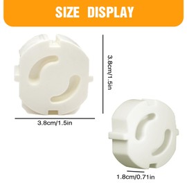 Zonoori Pack of 40 Sockets Child Safety Sockets, White Socket Protectors, Socket Fuses Baby