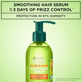 Garnier Fructis Sleek & Shine Anti-Frizz Serum, Frizzy, Dry, Unmanageable Hair, 5.1 fl. oz., 1
