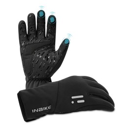 INBIKE Warm Winter Cycling Gloves Touchscreen Gloves Windproof for Men and Women Mountain Bike Gloves Running Skiing(M)