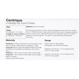 Stolen Stitches Centrique Shawl - Stolen Stitches Knitting Pattern Carol Feller - 2 sizes