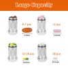 Shintop 2PCS High Capacity Aluminum Container Keychain Waterproof Pill Container