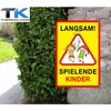 Achtung Kinder Schild - Spielende Kinder Warnschild – Vorsicht hier