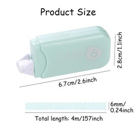 GINCEVHY 12 Pack Morandi Color Double-Sided Adhesive Dots Glue Tape, Acid Free & Archival-Safe, Permanent Tape Roller Tape Runner for Crafts and Scrapbooking (0.24-inch by 157-Inch)