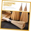 CHILDWEET 2Pcs Bamboo Scrubber Brush Durable Kitchen Cleaning Brush for