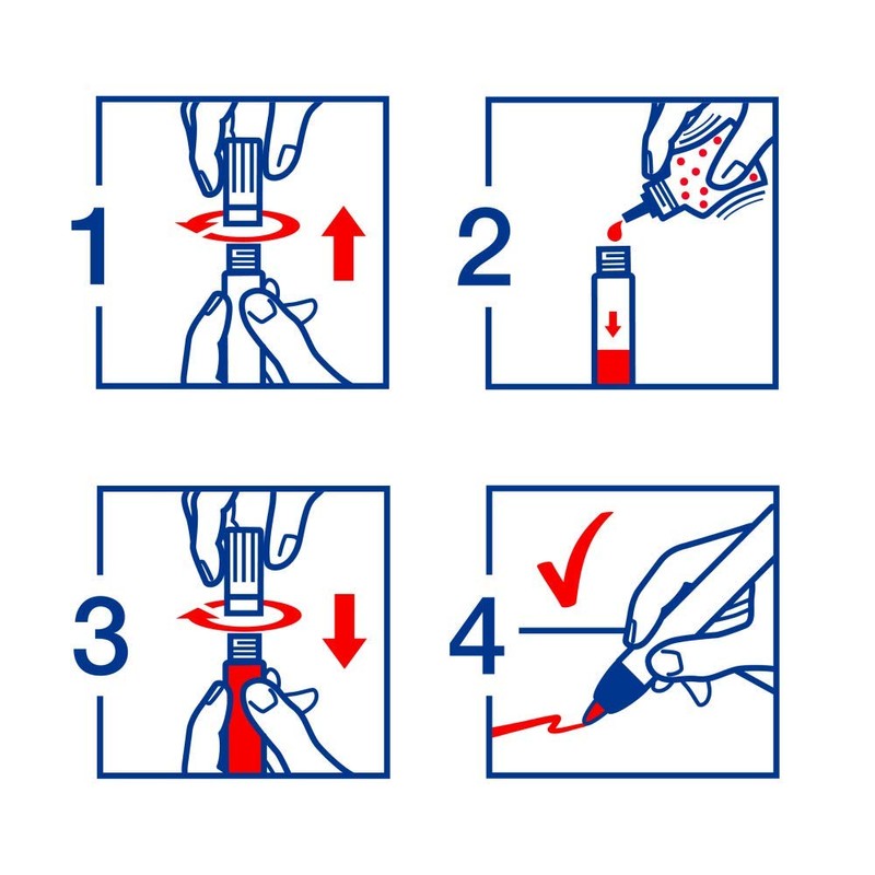 Edding 365 Board Marker Refillable 2 – Blue