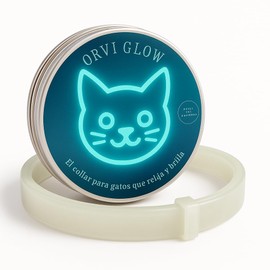 Collar Calmante para Gatos con Feromonas Naturales | Antiansiedad, Antiestrés y Ajustable | Brilla en la Oscuridad | Impermeable y Hipoalergénico | Efecto Relajante por 30 Días Continuos
