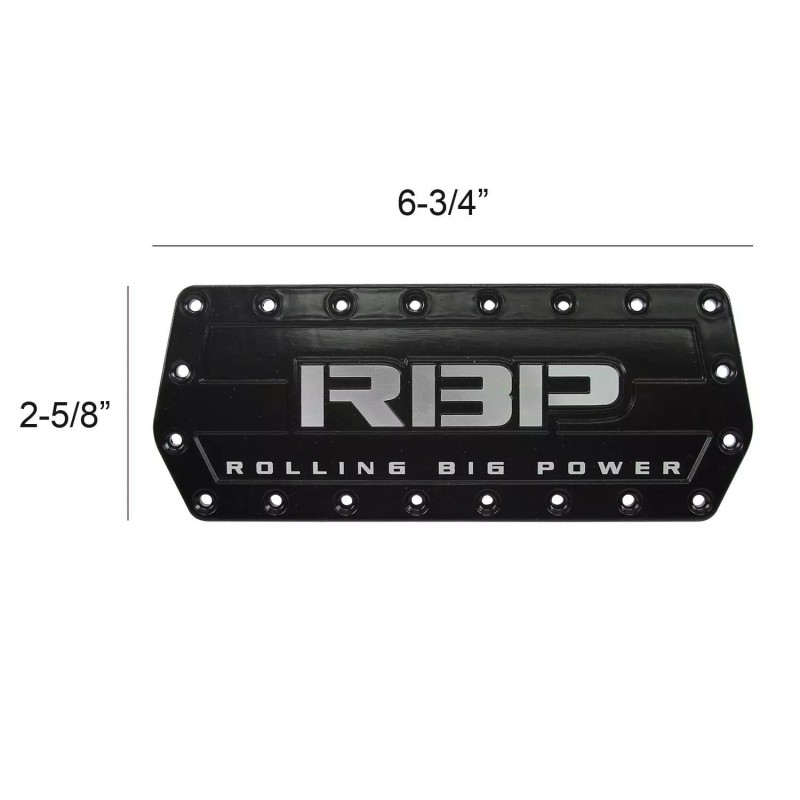 RBP BLACK METAL AUTOMATIC GAS/BRAKE COVER PEDAL PADS FOR TRUCK