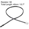 sourcing map 5K NTC Thermistor Probe 15.7 Inch Epoxy Sensitive
