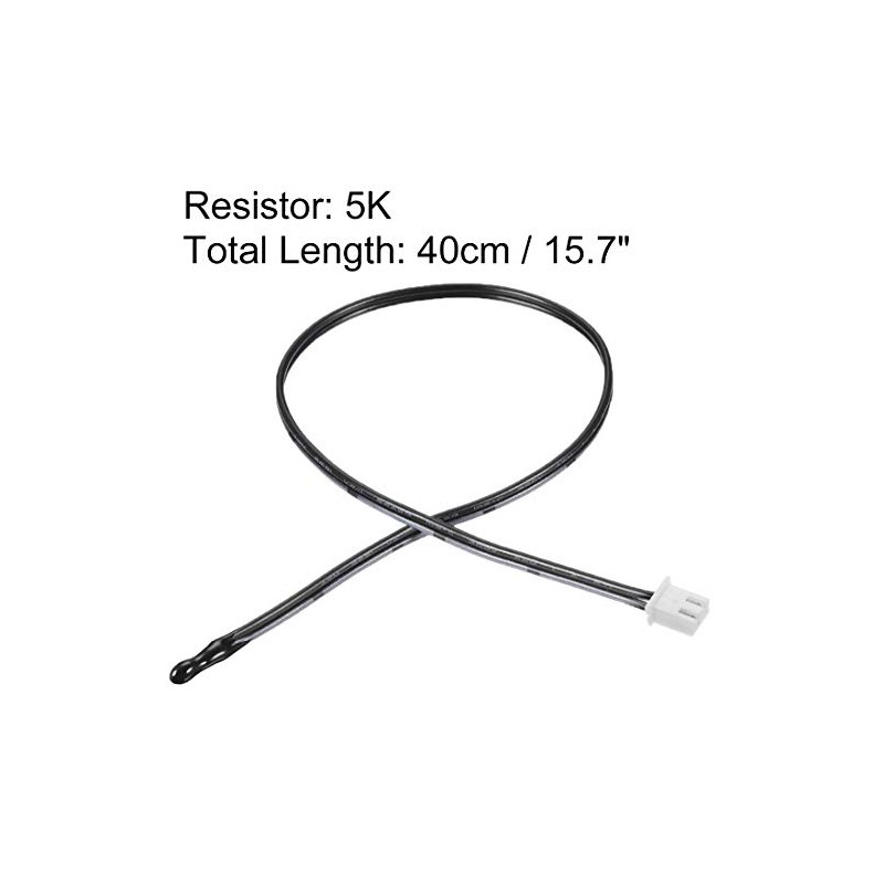 sourcing map 5K NTC Thermistor Probe 15.7 Inch Epoxy Sensitive