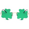 TOSGMLOUS St. Patrick’s Day Irish Shamrock Sunglasses Green Four Leaf