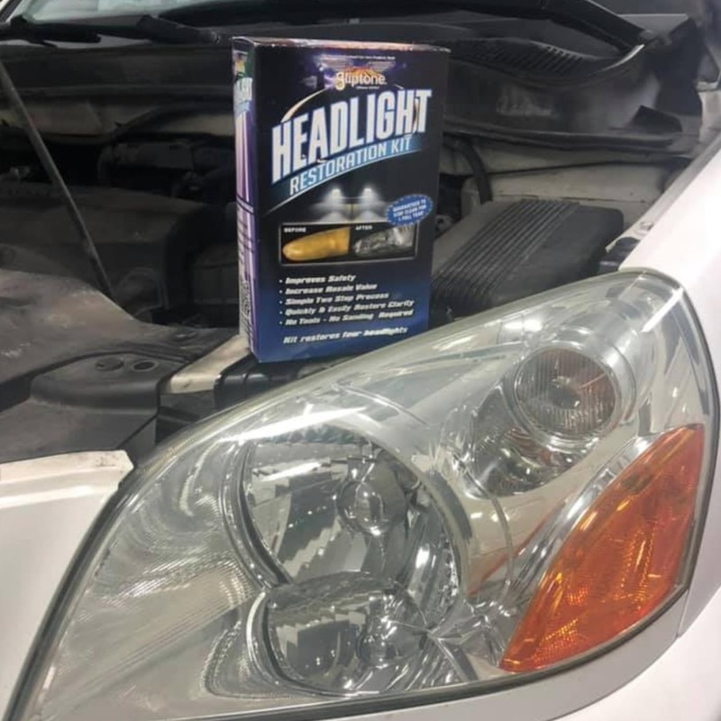 Gliptone Headlight Restoration Kit, No Sanding or Tools Required, Restores
