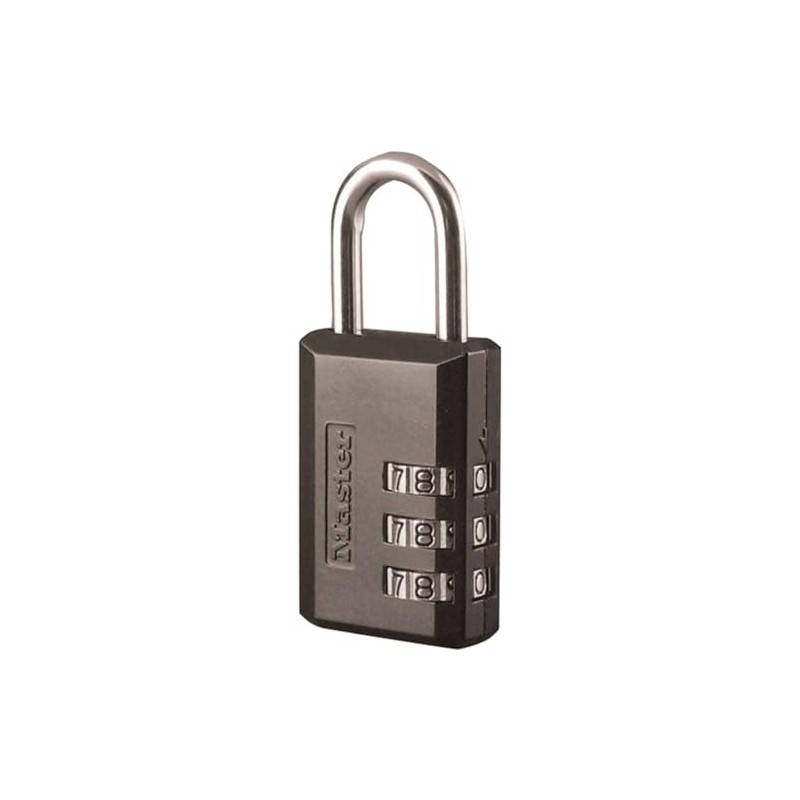 Master Lock 647D 1-1/4" Black Luggage Lock