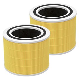 Core 200S-P Replacement Filter for LEVOIT Core 200S Core 200S-P Smart WiFi Air Purifier, Fit for Levoit Core 200s Filter, 2 Pack 3-Stage H13 True HEPA Filter Set, Core 200S-RF, Pet Care Filter，Yellow