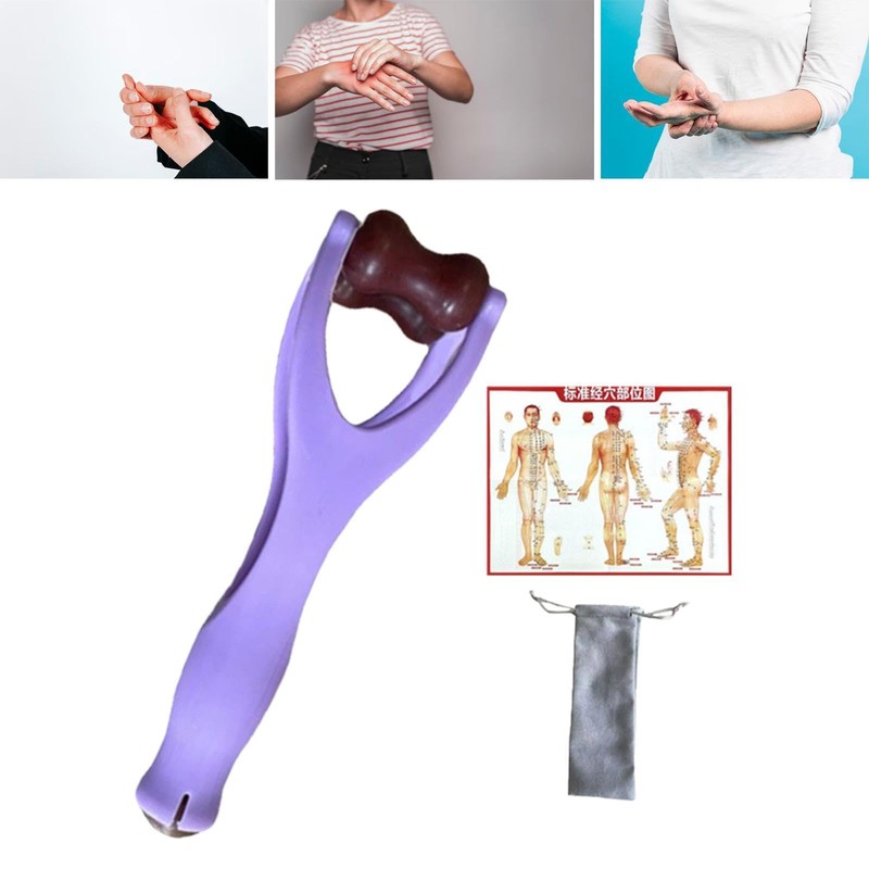 perfeclan Fingermassagegerollrolle Doppel -Roller -Massage Übende Handmassage Roller Tools für