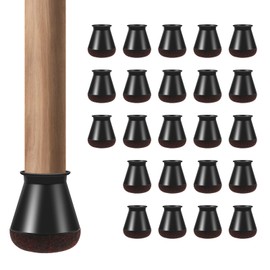 24 Pcs Chair Leg Floor Protectors for Hardwood Floors, TPE Reduce Noise Furniture Leg Cover, Furniture Feet Protectors Pads for Chair