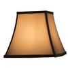 Urbanest Square 5.25x9x8" Softback Bell Lampshade, Tan, Faux Silk, Spider