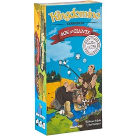 Blue Orange Games Kingdomino Age of Giants Expansion - Kids, Family or Adult Strategy Board game extension for award winning Kingdomino or Queendomino games - 2 to 5 players. Recommended for ages 8+