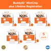 Buddy ID Pet Microchip Plus Lifetime Registration 5 Pack