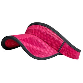 One Limitation CP468 Women's Colorful Sun Visor, Simple, Running, Sunshade, Summer, Mesh, rose