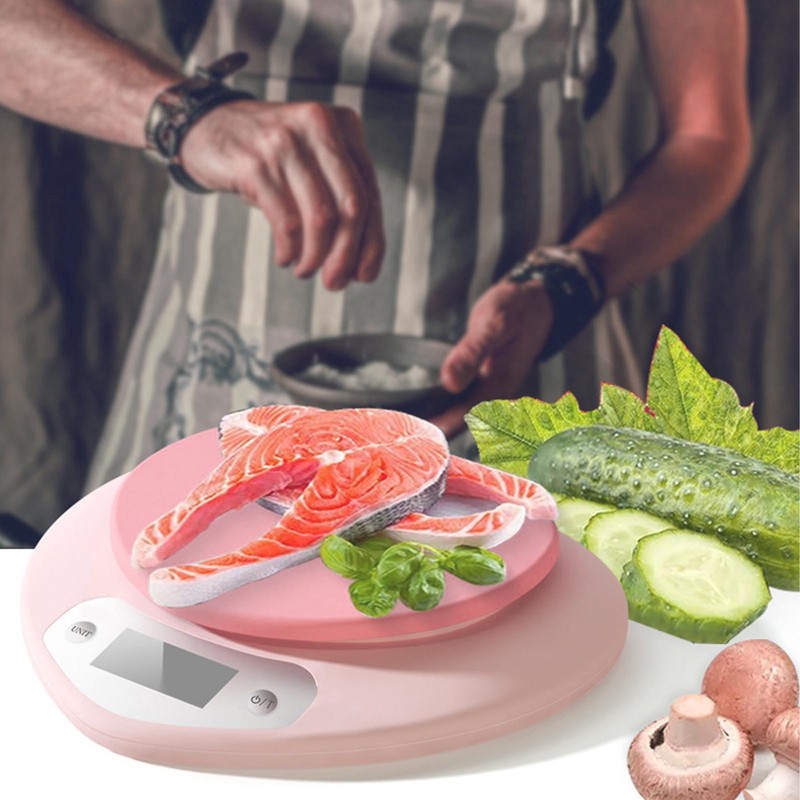 1g Accuracy Digital Kitchen Scale 5kg Household Small Heart Shape