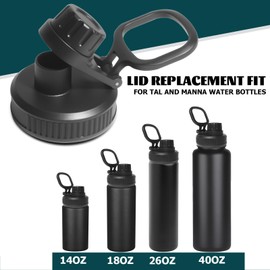 HeyMoly Lid Replacement Fit for Tal Ranger Pro and Manna Water Bottles 18oz 26oz 40oz 46oz 64 oz, Spout Lid Fit for tal Water Bottles, Leak-Proof and Dishwasher Save (1 Pack)