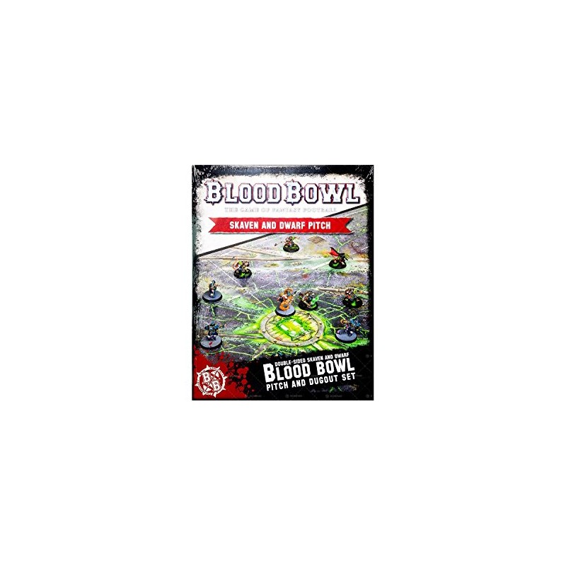 Games Workshop Warhammer Blood Bowl Skaven and Dwarf Pitch Set