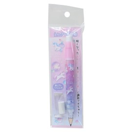 [Pencil Auxiliary Axis] Pencil Auxiliary Shaft with Eraser / Clear Tea Time New Entrance