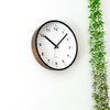 KATOMOKU plywood wall clock, brown, sweep (continuous second hand) km-35M