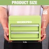 WORKPRO Metal Mini Tool Box, Top Tool Chest containing Two