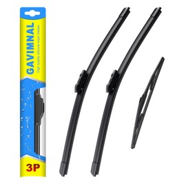 Gavimnal® 26"+16"+14" Silicone Wiper Blades Replacement For Toyota C-HR 2016-2023,All-Season Front Rear Windshield Wiper Blades(Set of 3)