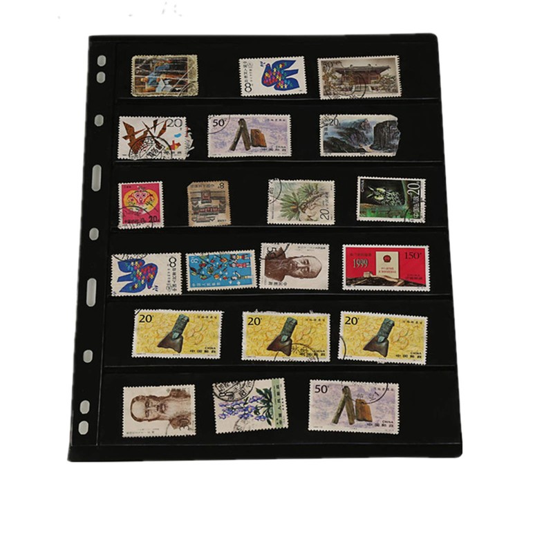 MUROAD Stamp Pages for Stamp Album Binder, 10 Sheets 6S