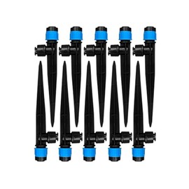 TJJFMM 10 Pack-Drip Vortex Emitter(Blue), 360° Adjustable for 1/4 inch Drip Irrigation Hose, Ideal for Drip Irrigation Systems for Garden