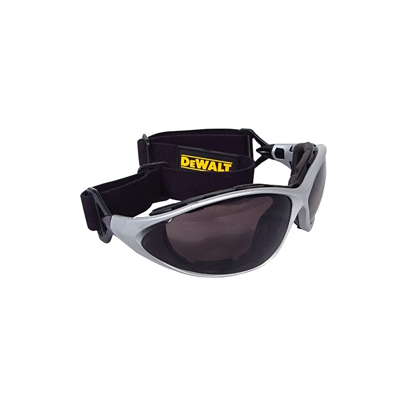 DeWalt DPG95-2C Framework Safety Glasses with Foam Lined Frame, Smoke