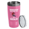 Snowboarding Pink Edition Viking Tumbler 20oz - Snowboarding Where snow
