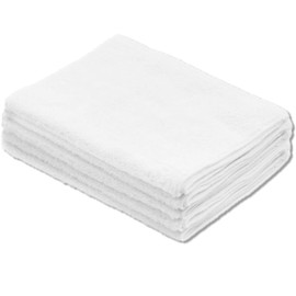 Face Towels, White, 200 Momme; 5 Pieces, Absorbent, Quick Drying, 13.4 x 33.9 inches (34 x 86 cm), Commercial Use, Hot Springs, Bath Towels, Facial Wash (5 Pieces)