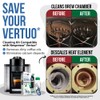 Caffenu Descaling Kit Compatible with Nespresso Vertuo, 2 Uses Descaling